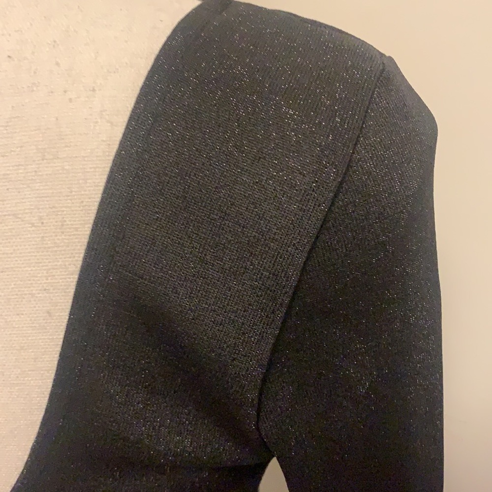 Black Shimmer Mini Dress